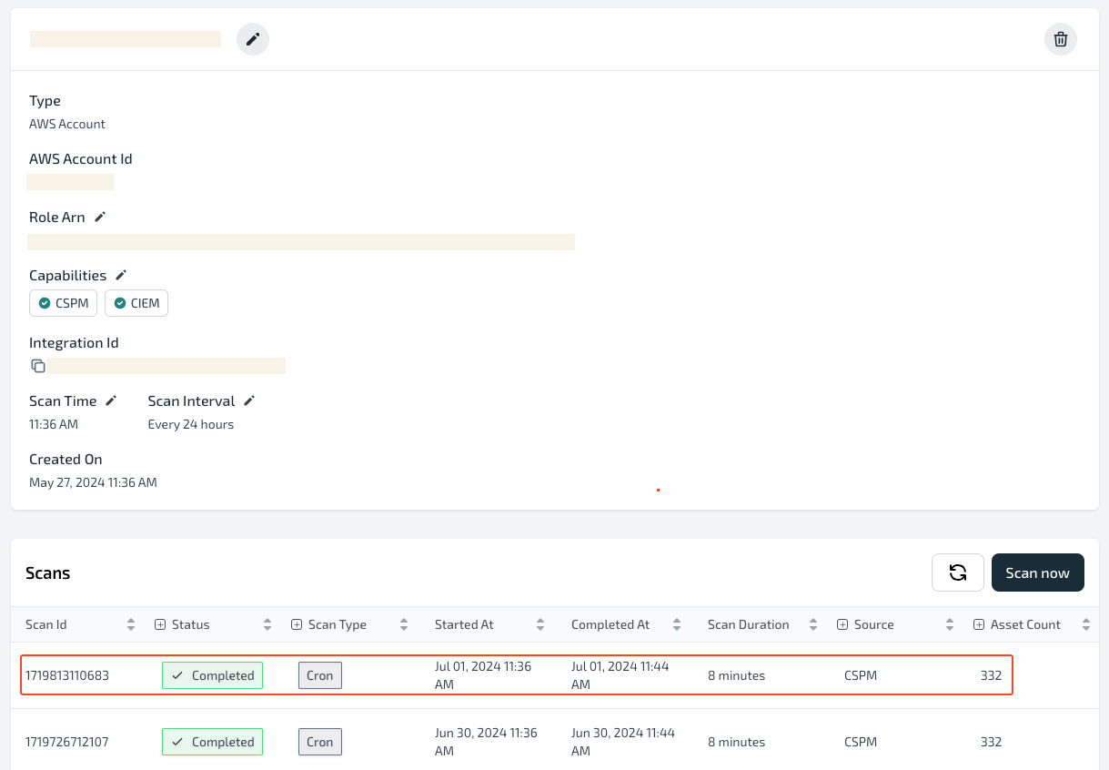 AWS CloudFormation Quick create stack page with default parameters
