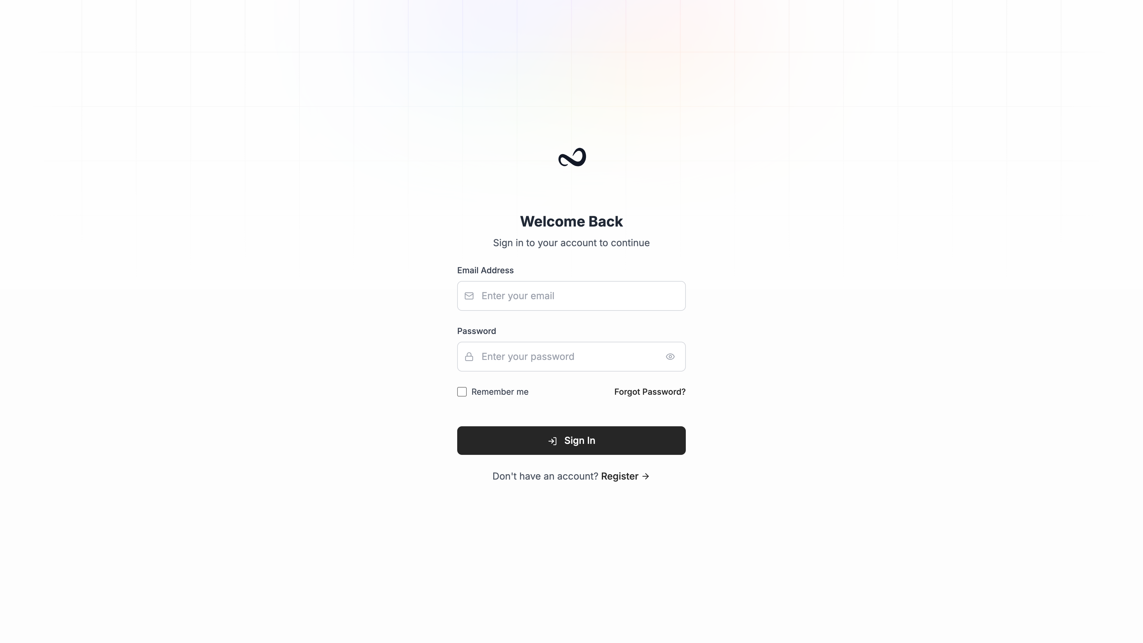Ples sign-in page with email, password, Remember me, and Sign In