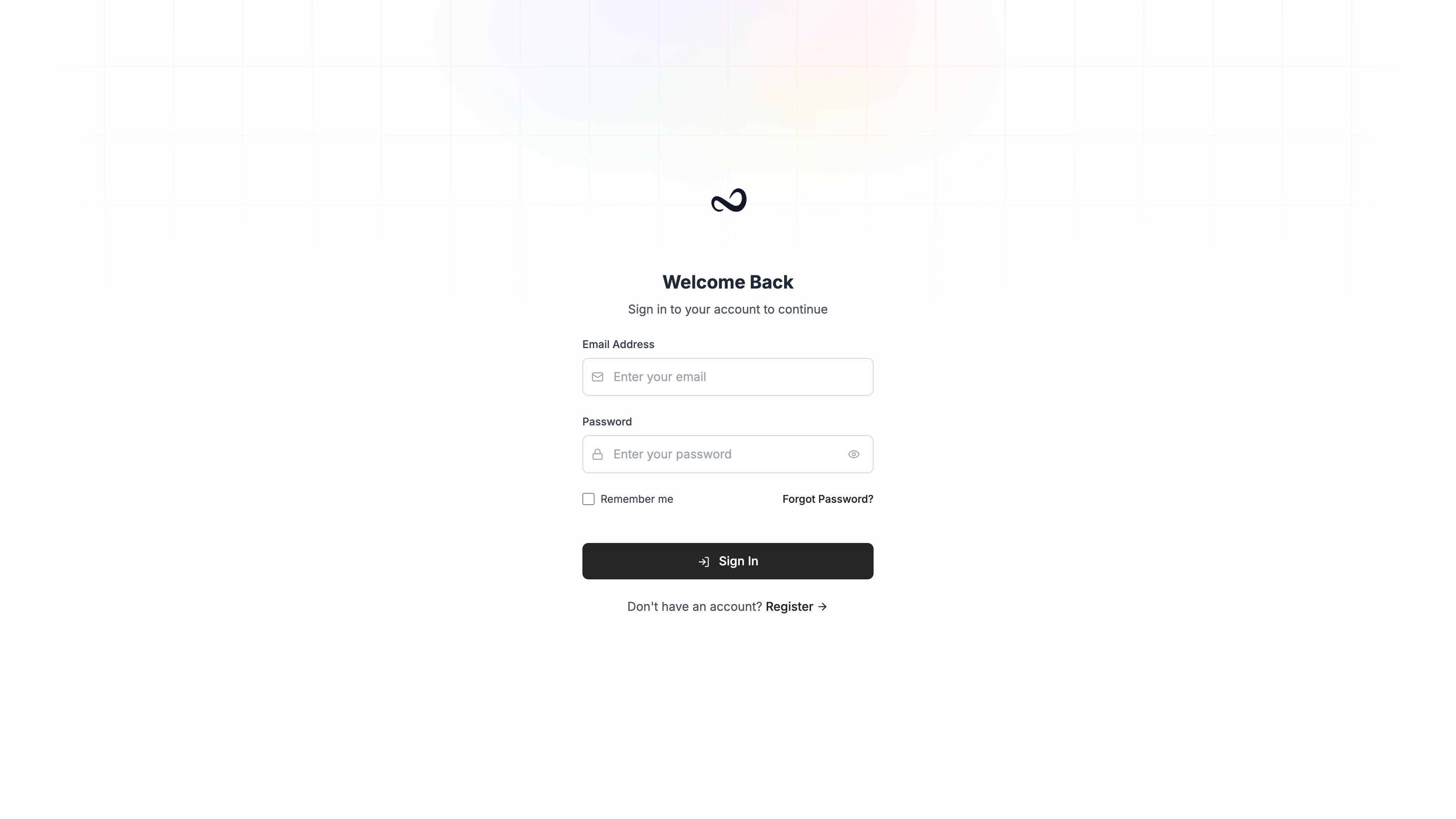 Ples sign-in page with email, password, Remember me, and Sign In