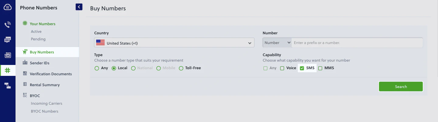 Buy a New Plivo Number