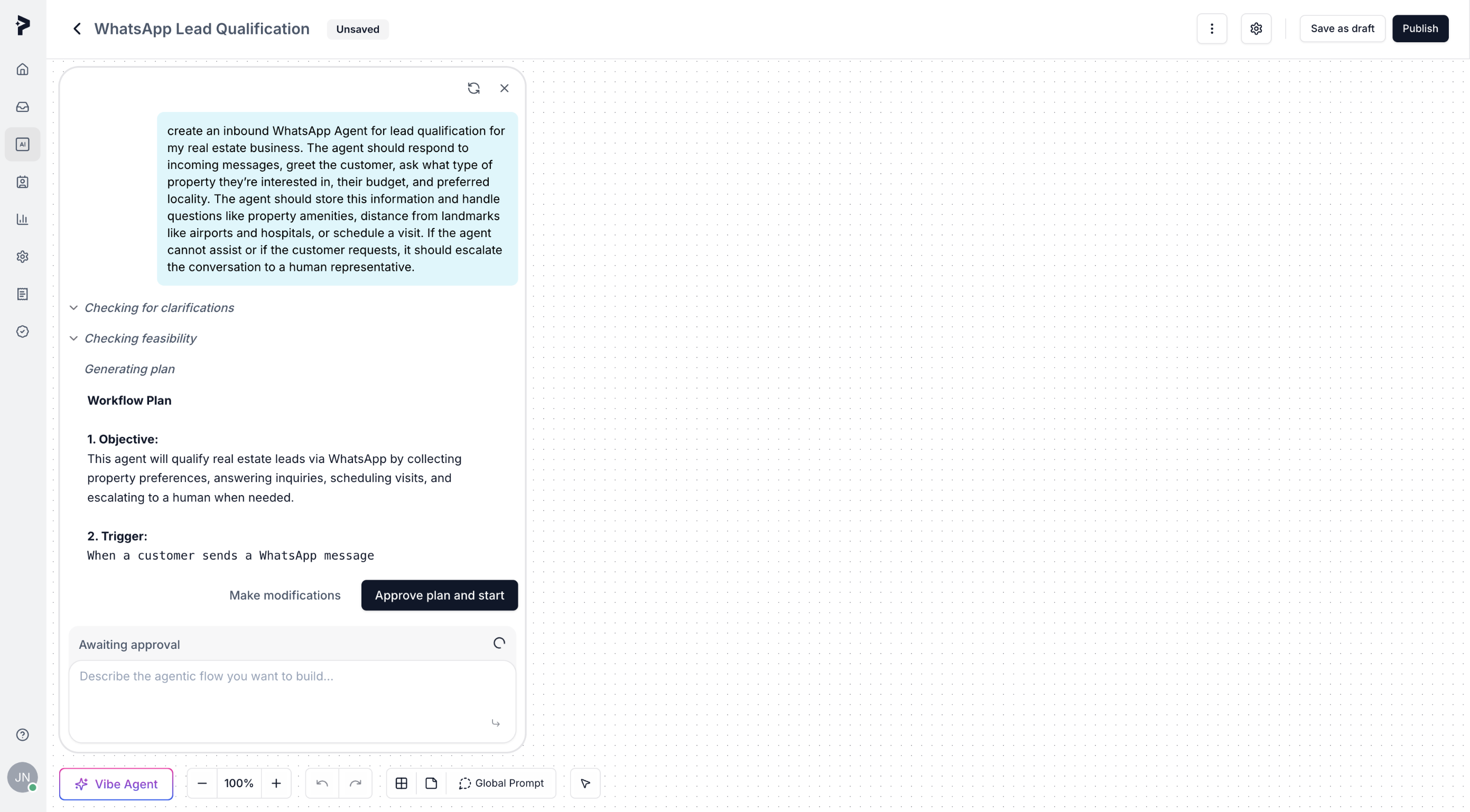 Let Vibe Agent Work Its Magic