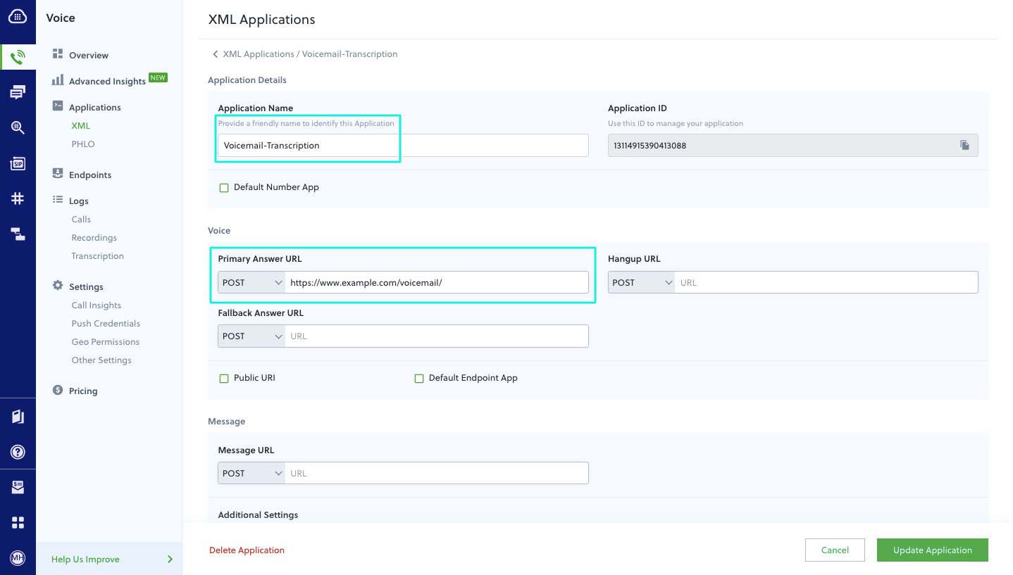 Create-xml-Application
