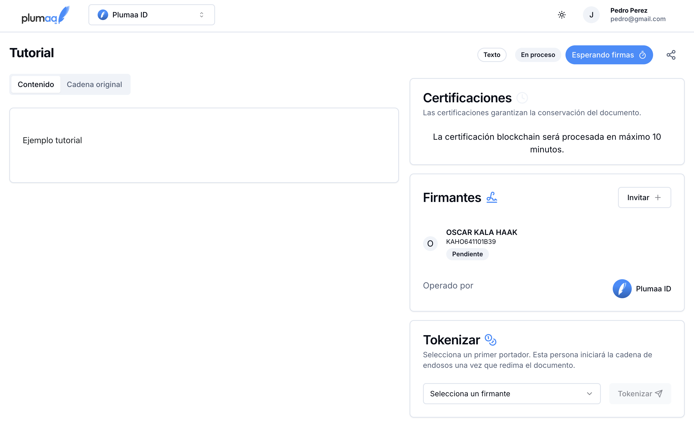 Creación de un documento