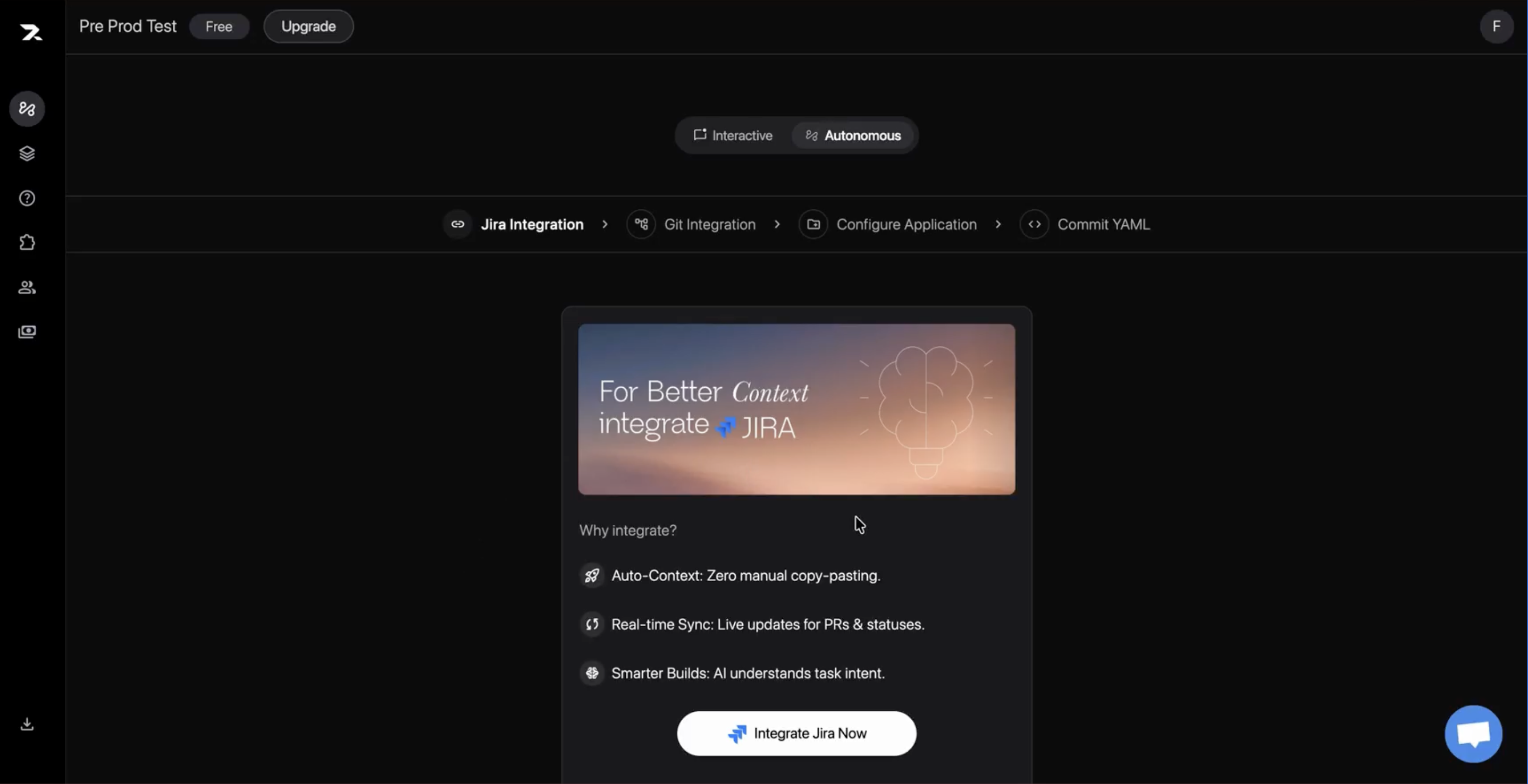 The Revolte Autopilot setup screen for connecting a Jira workspace.