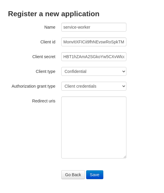 Application Registration