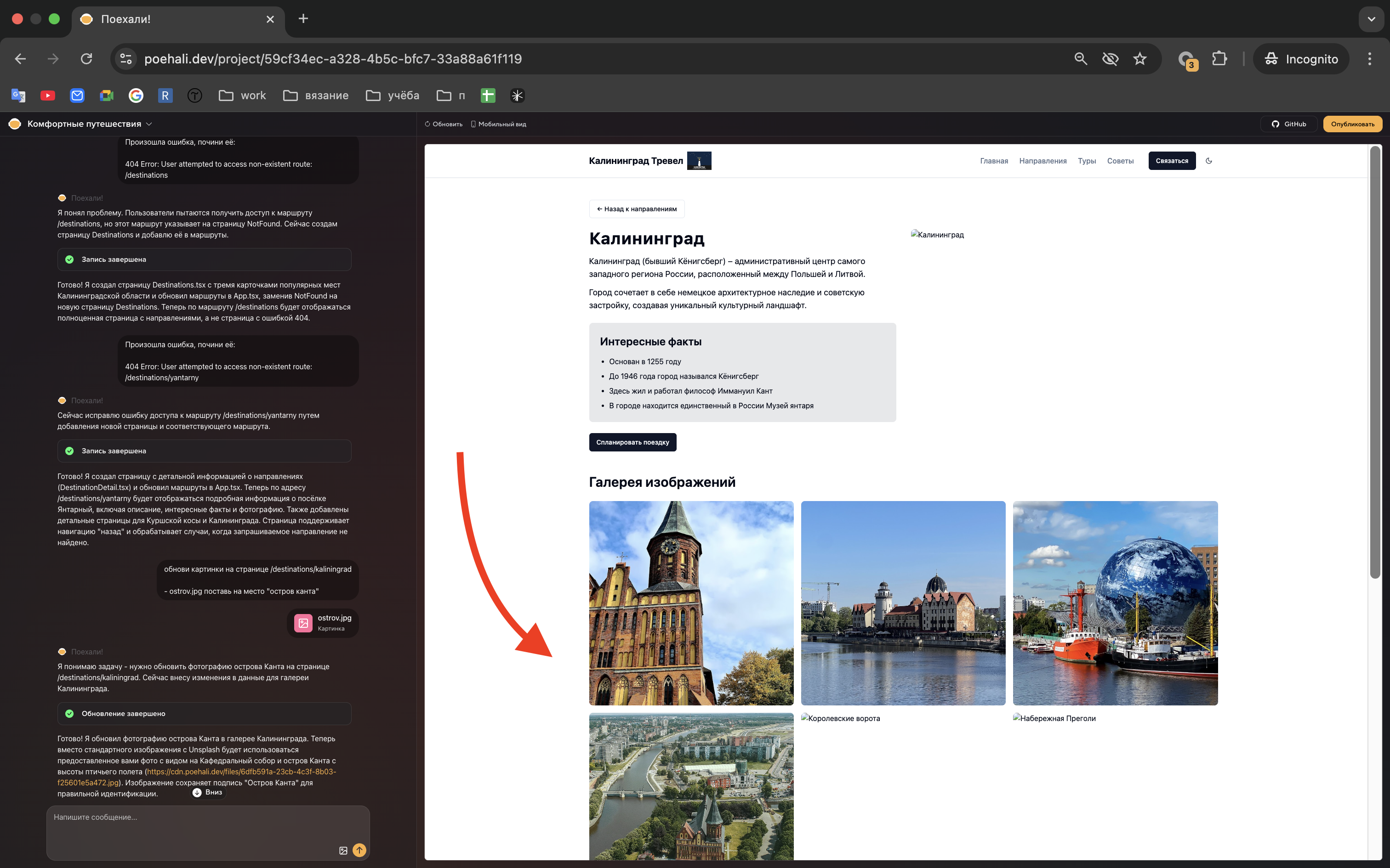 Обновление галереи в светлой теме