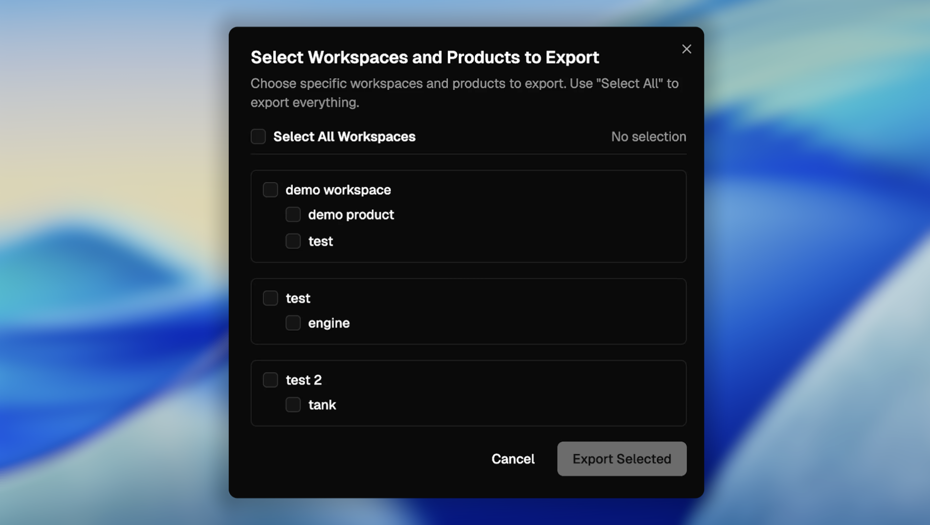 Data Export in Poelis