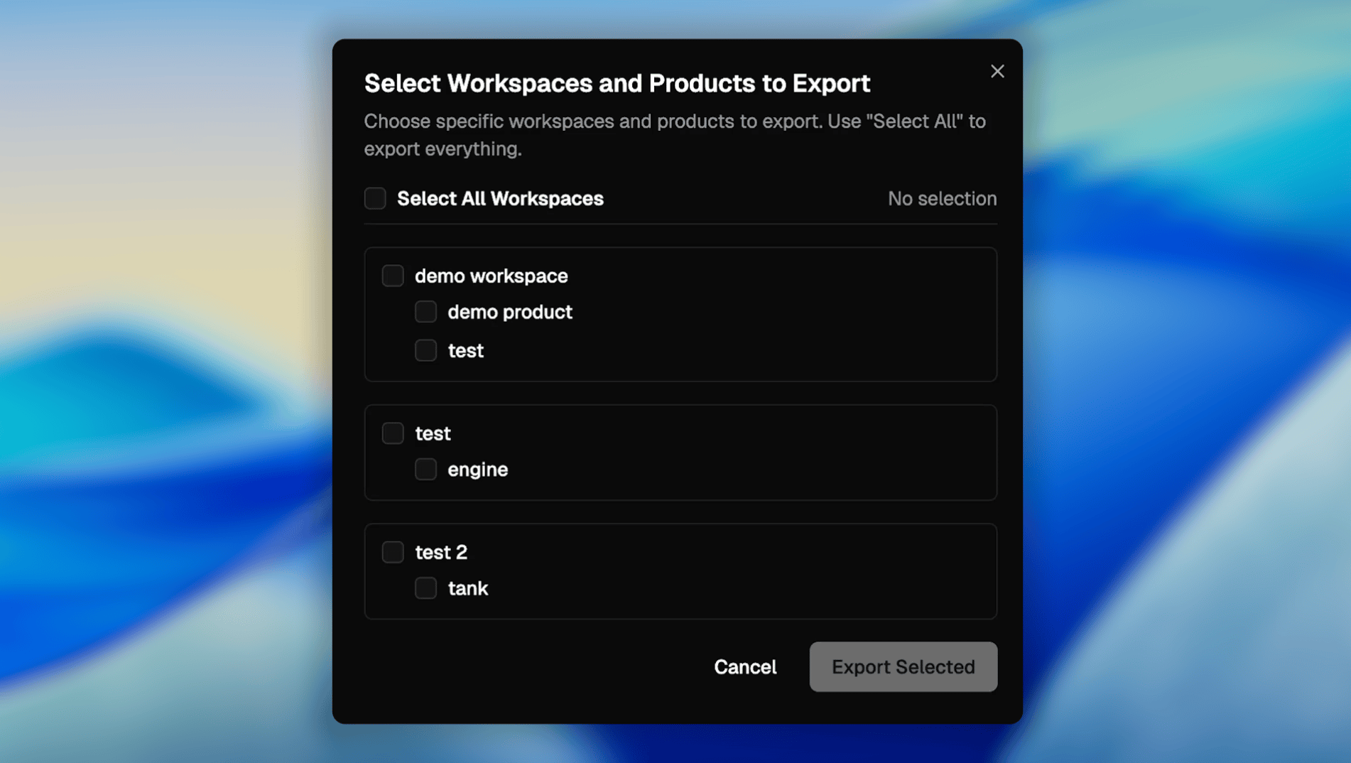 Data Export in Poelis