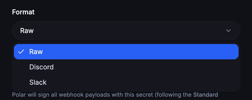 Setup Webhooks - Polar