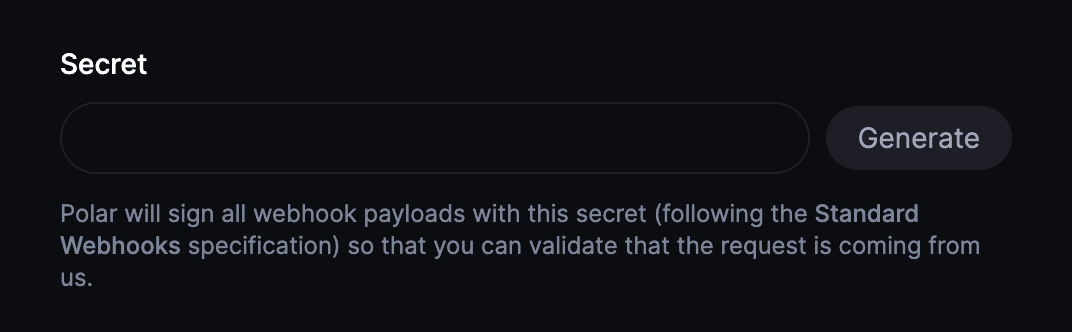 Setup Webhooks - Polar