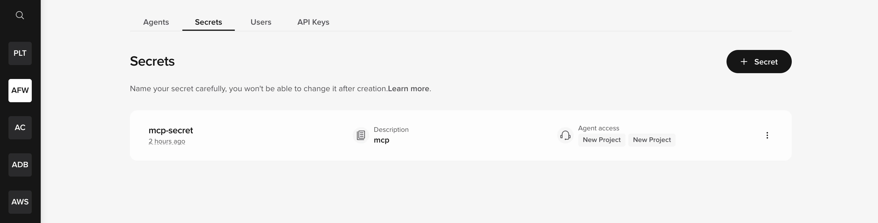 Secrets Vault overview