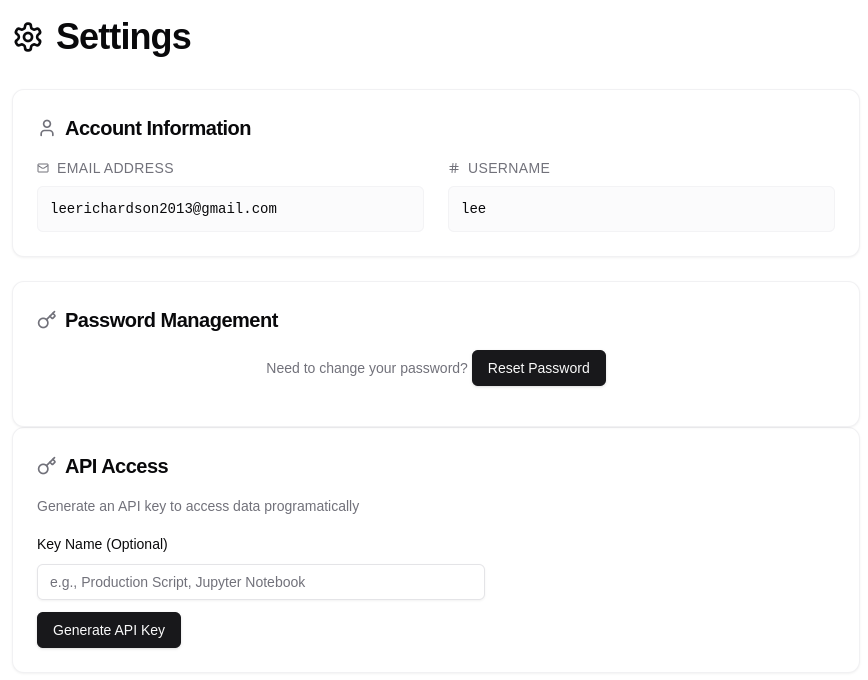 Navigate to API Keys