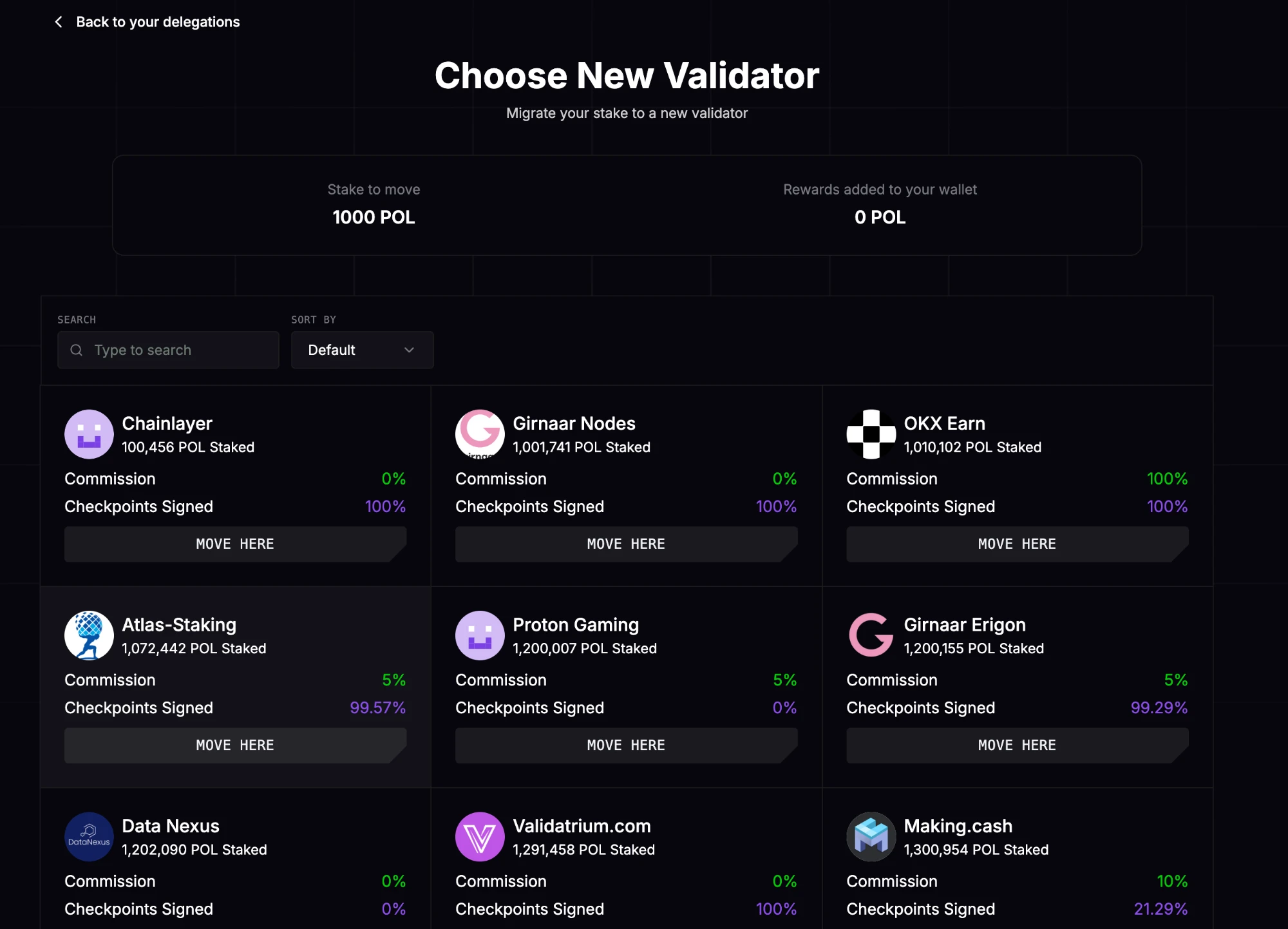 Delegate tokens - Polygon Developer Docs