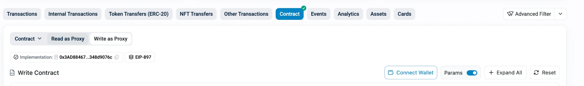 Figure: Connect wallet etherscan