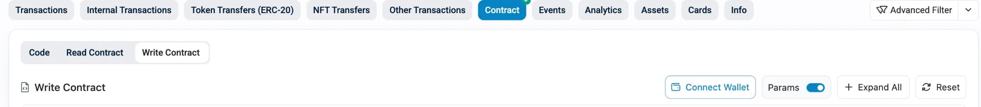 Figure: Connect wallet etherscan