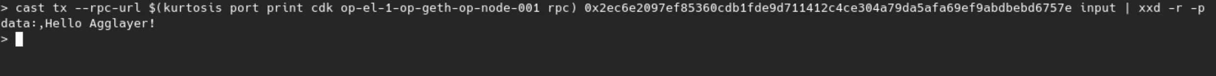 Kurtosis service output