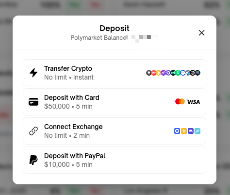 選擇 Transfer Crypto