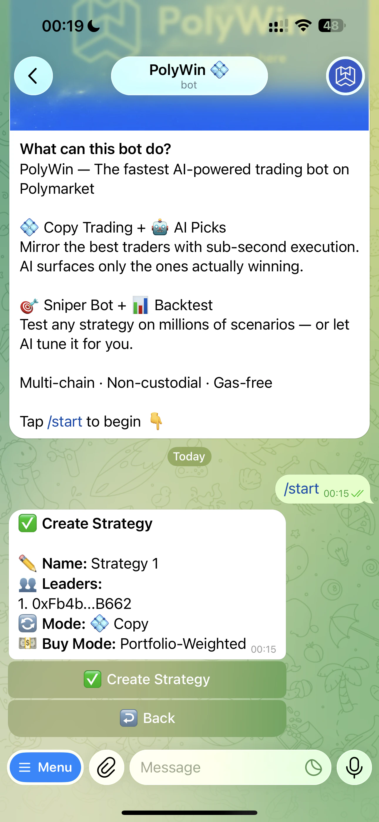 Create strategy summary