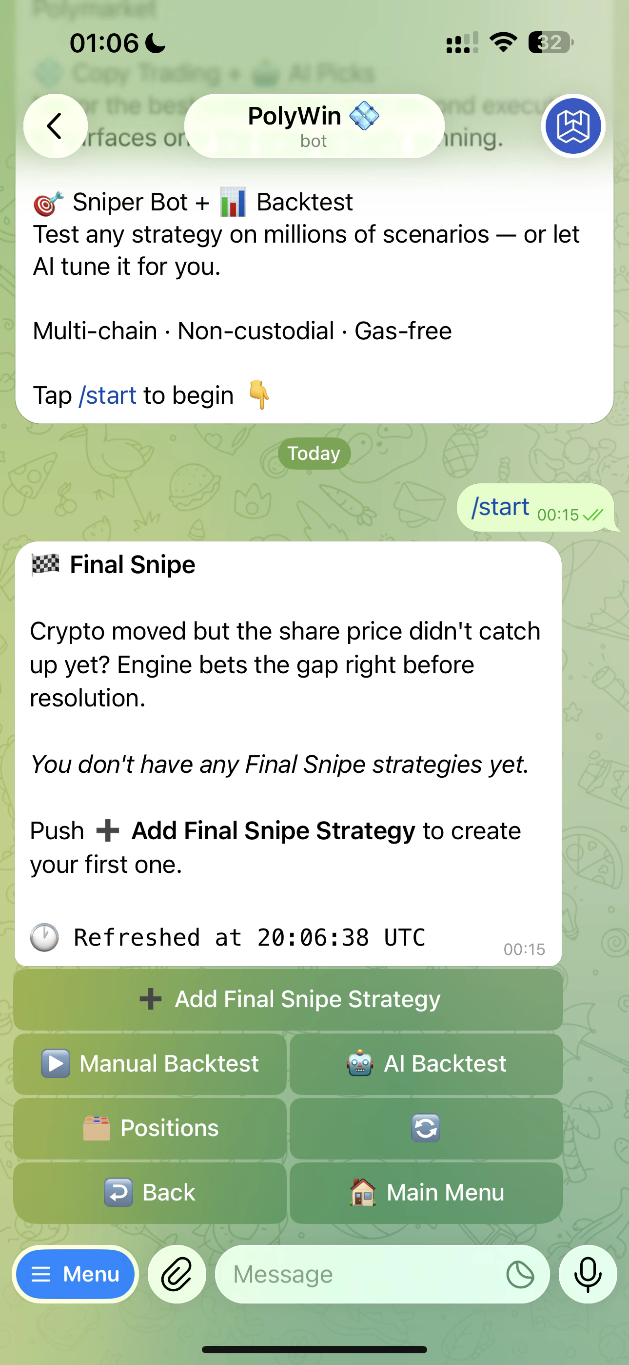 Final Snipe hub empty