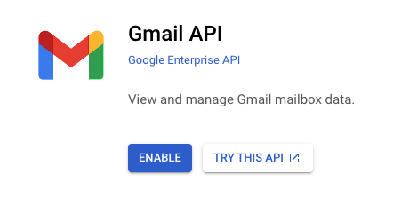Enable Gmail API