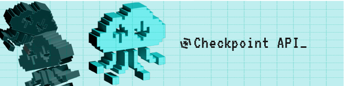 Checkpoint API title image, light theme