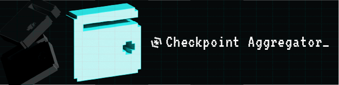 Checkpoint Aggregator title. dark theme