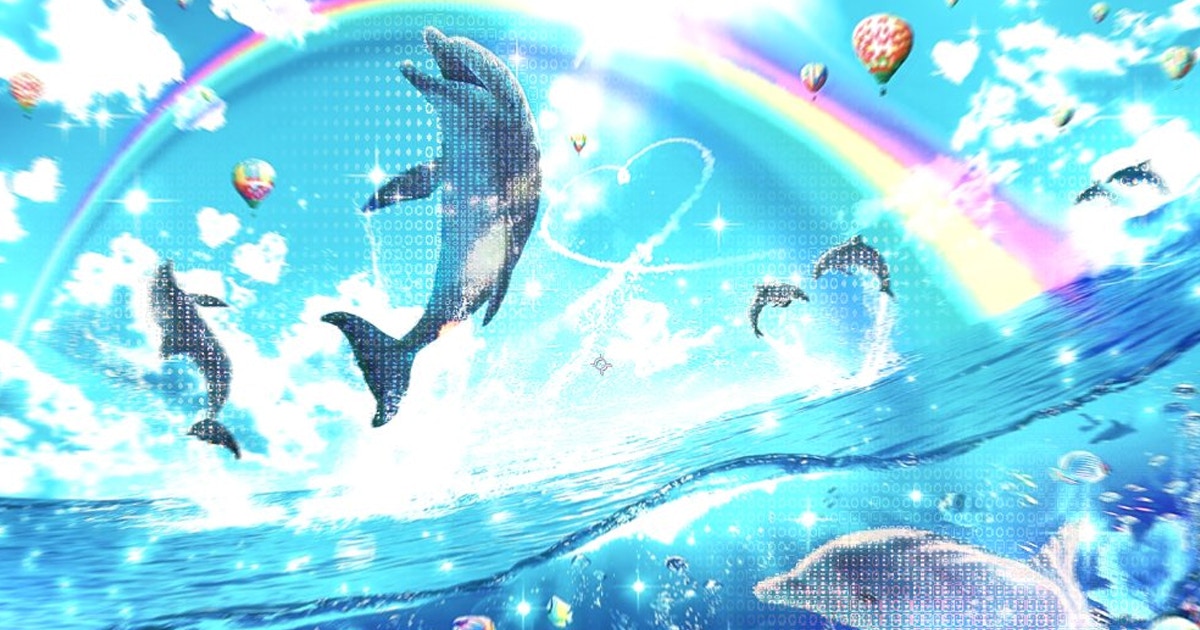 Colorful background static content example