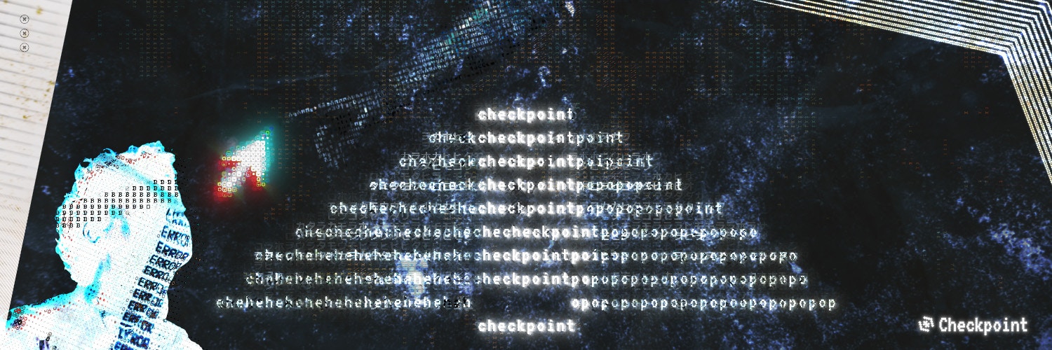 Checkpoint Quickstart image banner, dark theme