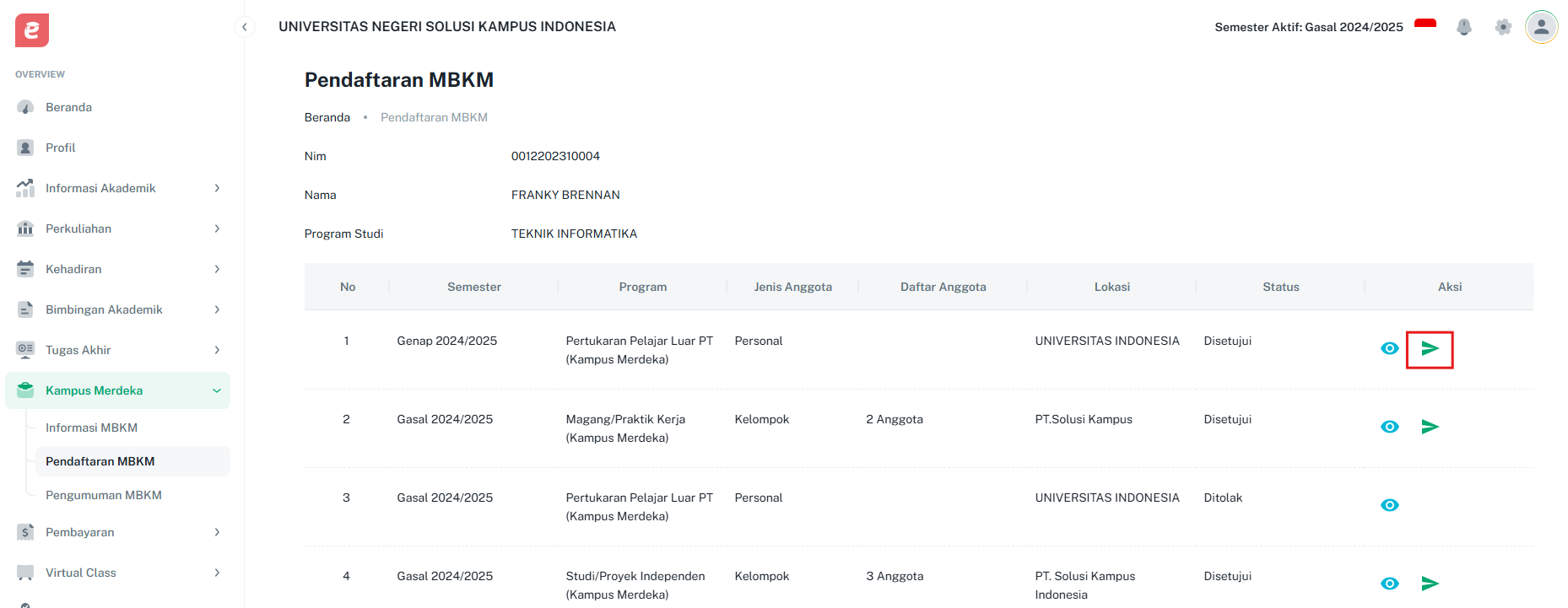 Pendaftaran MBKM Paperplane