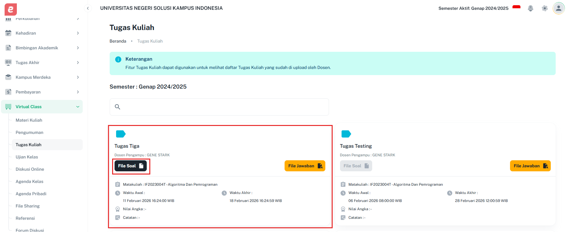 Tugas Kuliah Download Soal