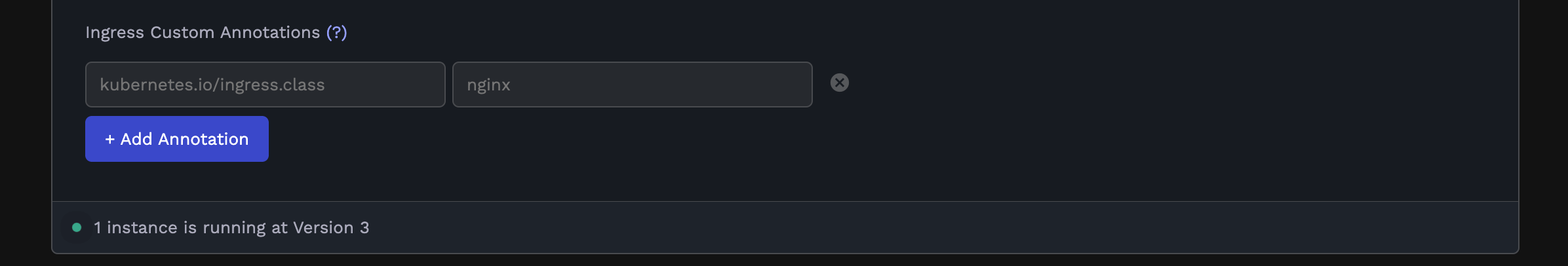 Advanced tab ingress