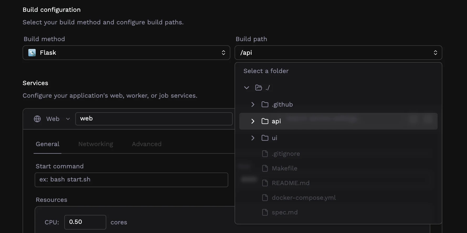 Build path selector