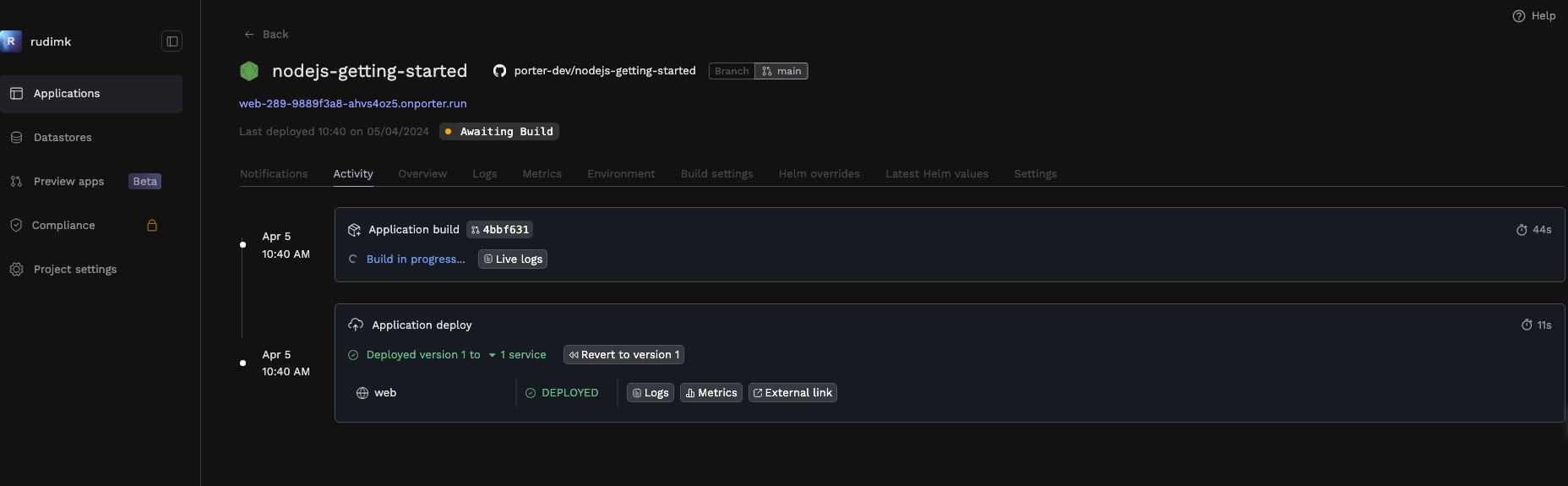 13-porter-app-build-progress