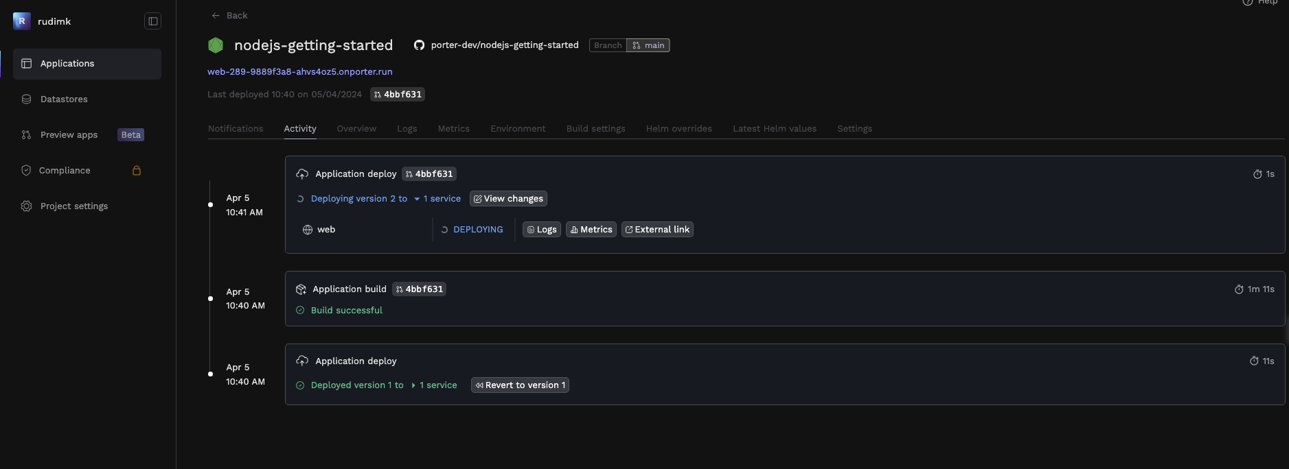 14-porter-app-deployment-progress