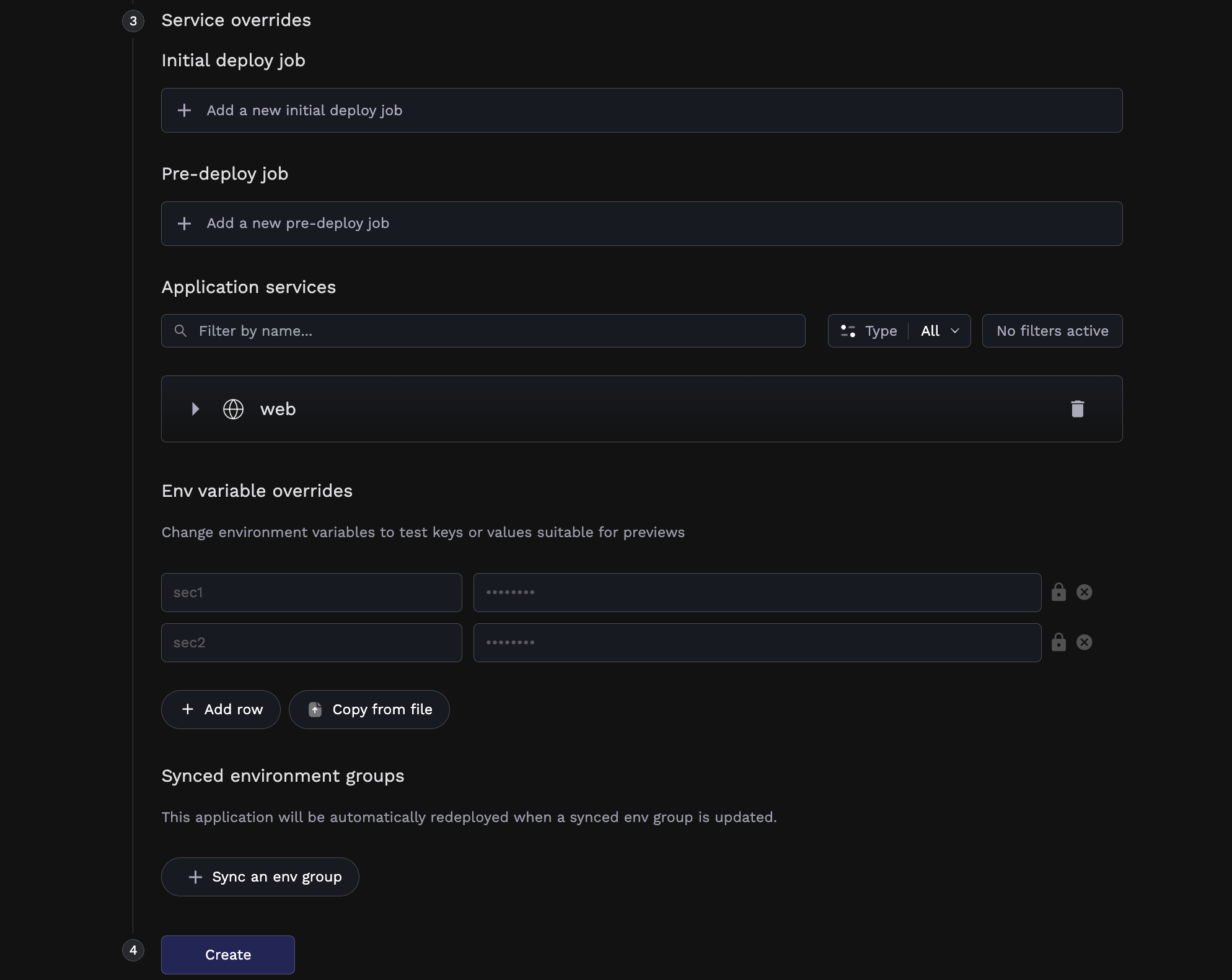 Configuring Template Service Overrides