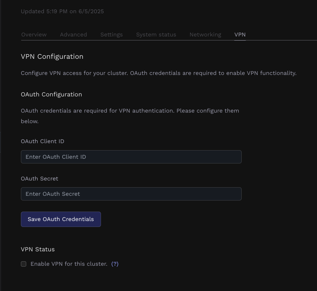 VPN Settings