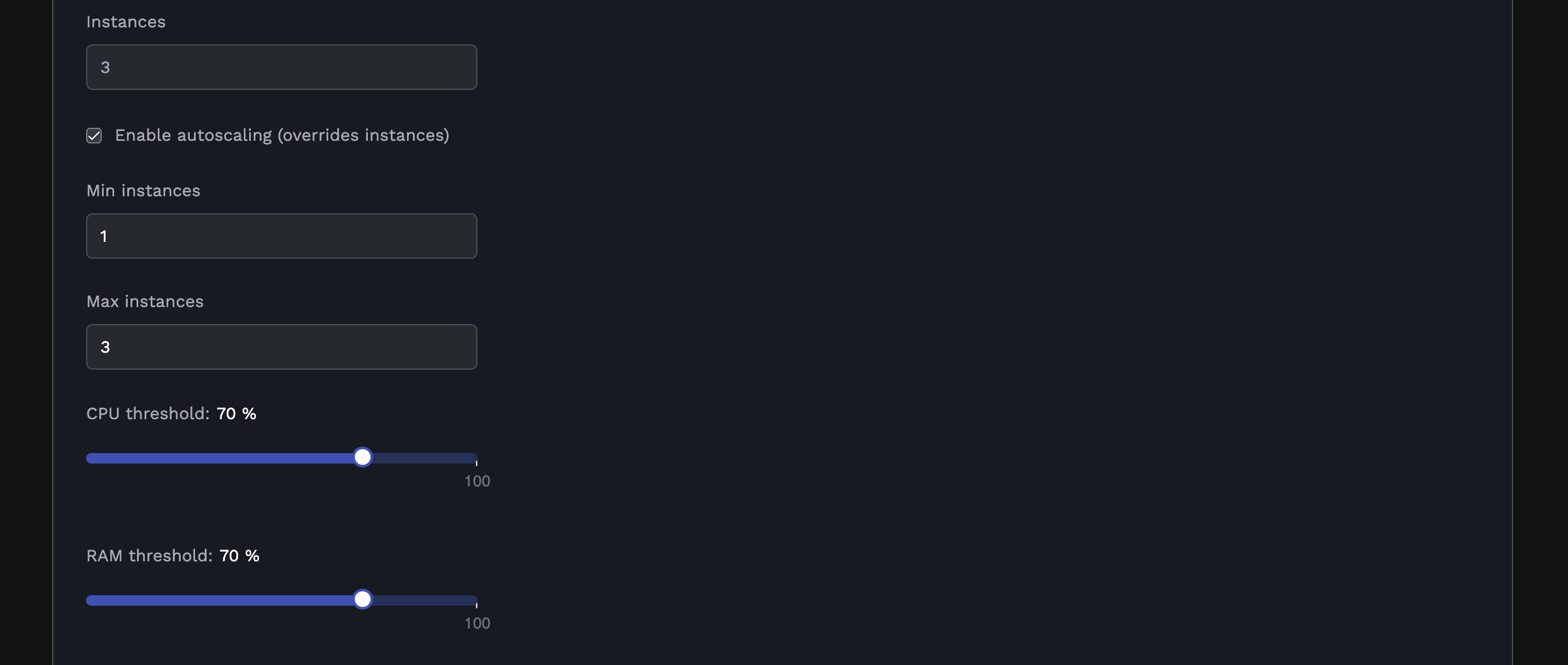 Autoscaling Configuration