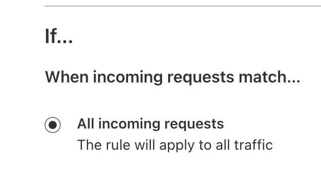 All Incoming Requests