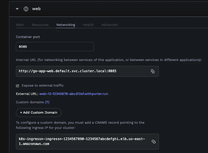 Cluster Ingress IP