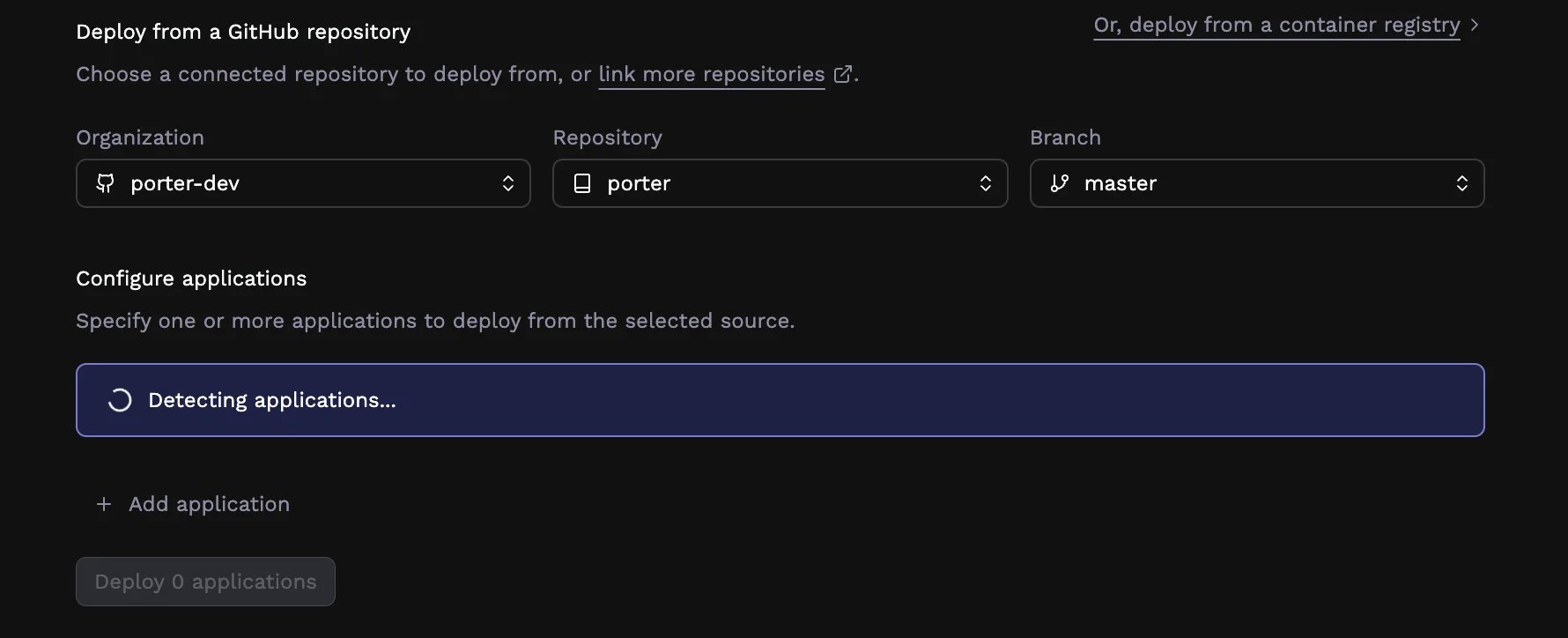 Detection in progress