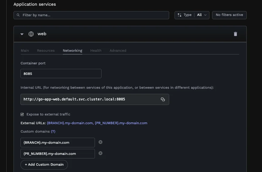 Custom Domains