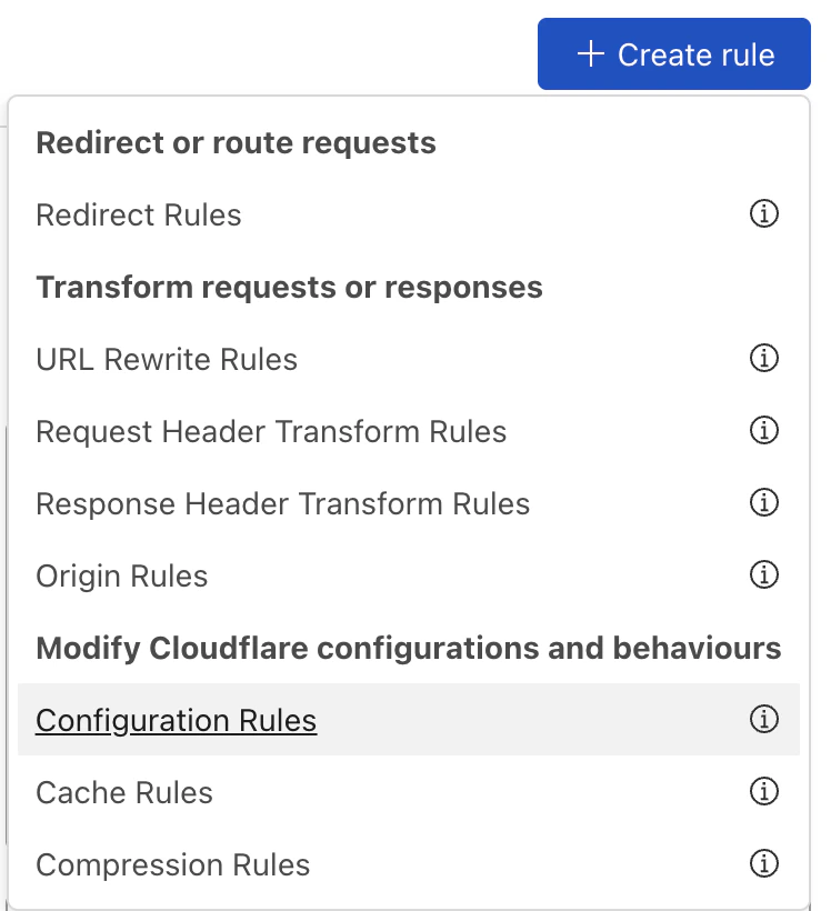Configuration Rules