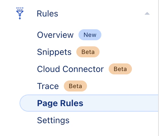 Page Rules