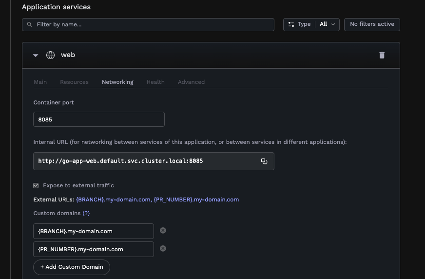 Custom Domains