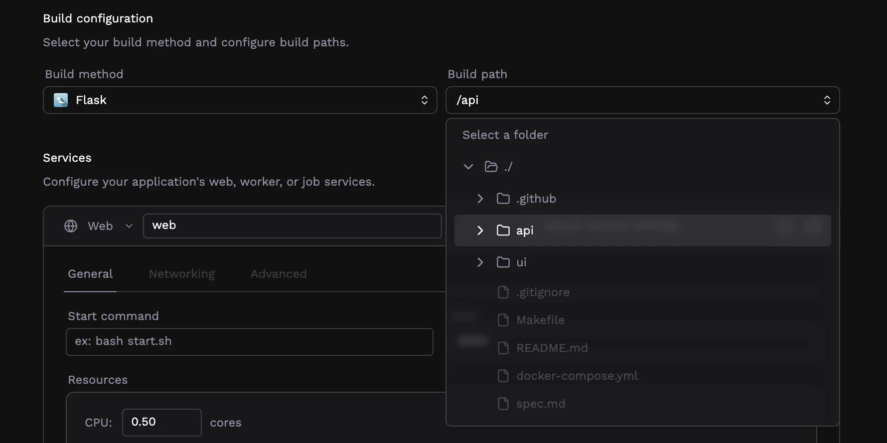 Build path selector
