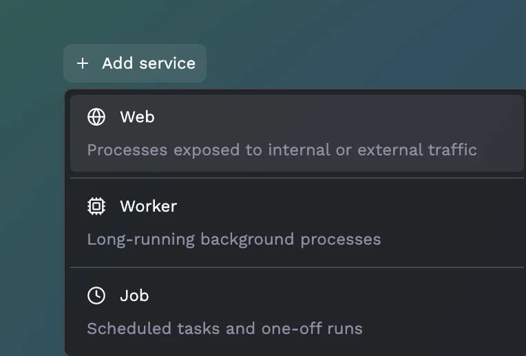 Service types