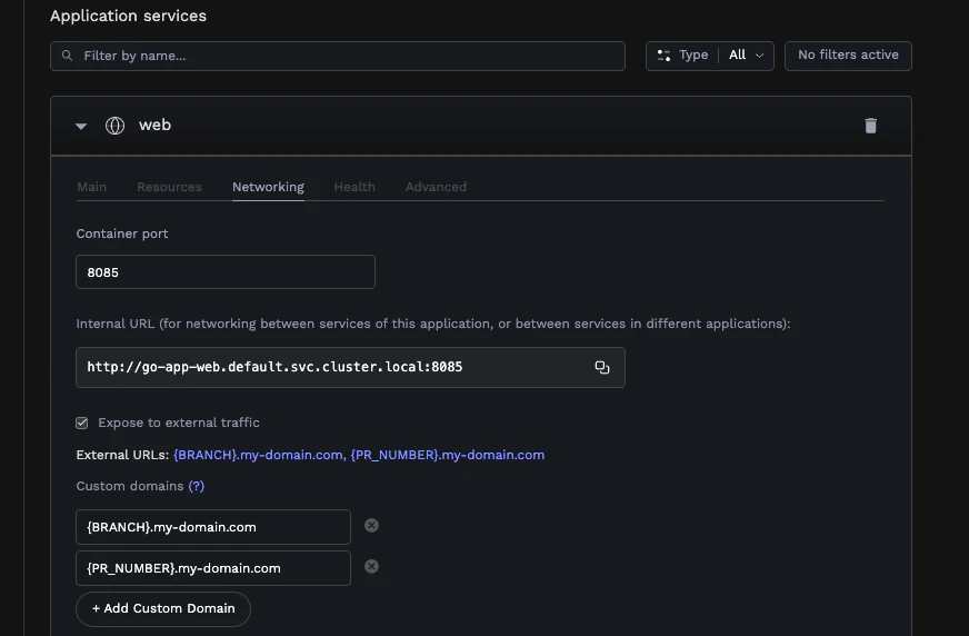 Custom Domains