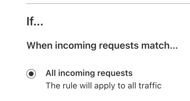 All Incoming Requests