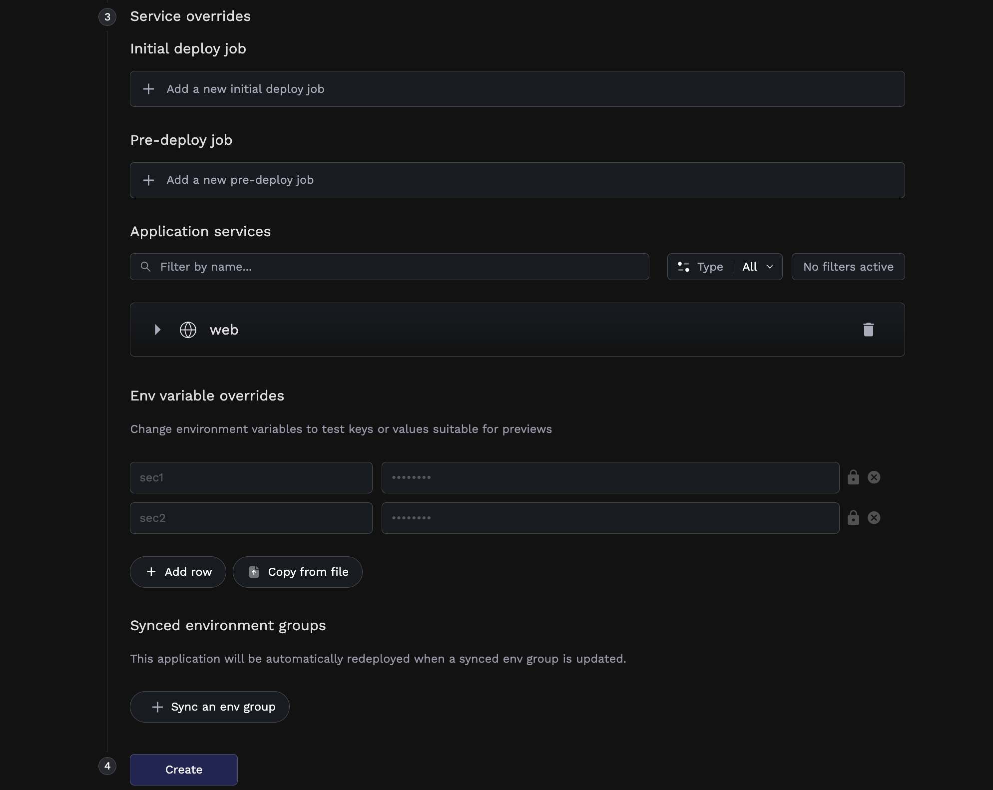 Configuring Template Service Overrides