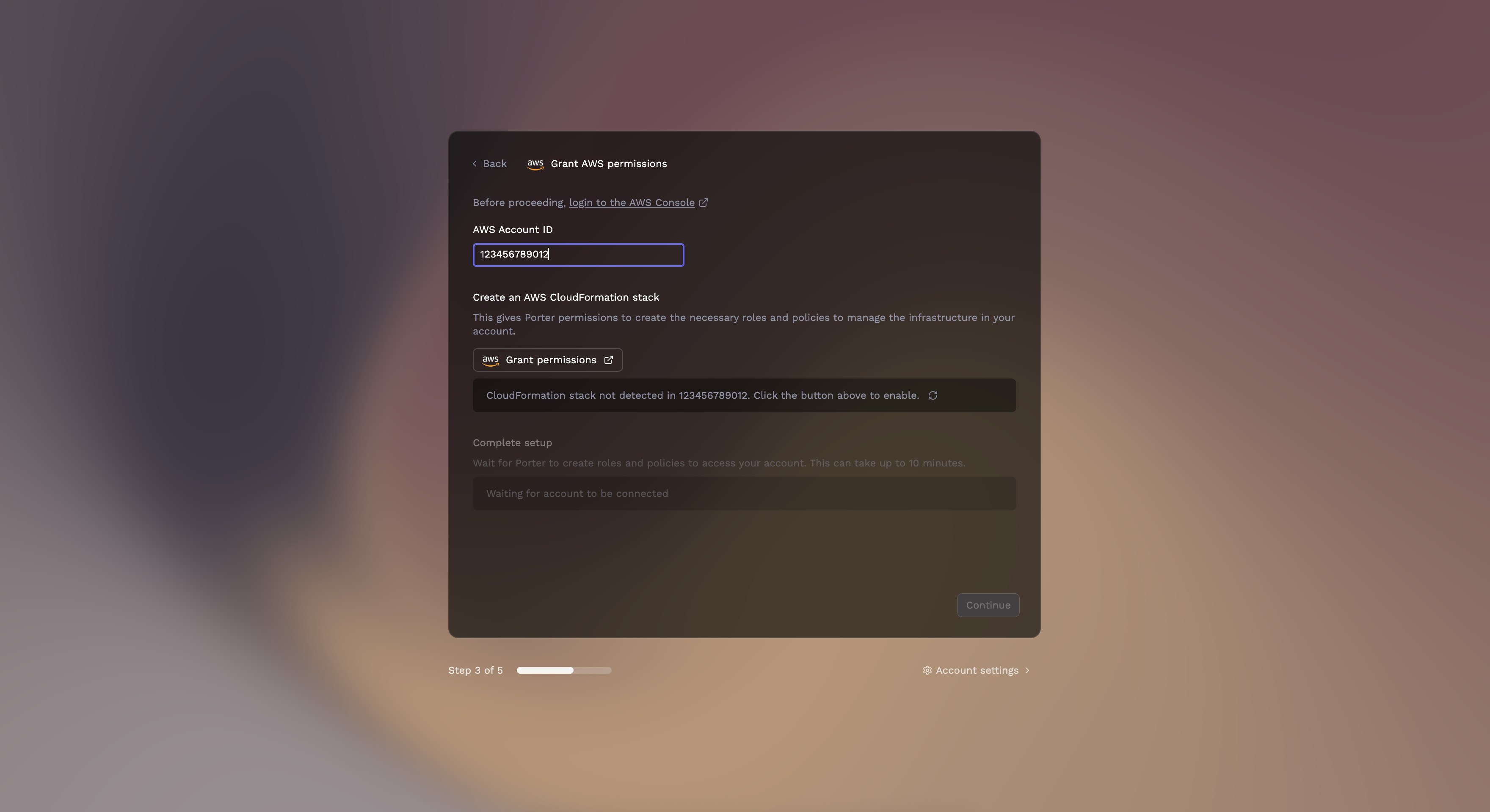 Create CloudFormation stack